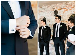 grooms tux details for wedding