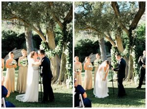 first kiss, ceremony, outdoor